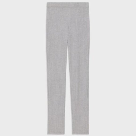 NWT Theory ADBELLE High Waist Light Gray Stretch Wool Flannel Leggings S - Picture 6 of 12